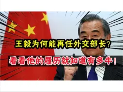 王毅为何能再任外交部长？网友：看看他的履历就知道有多牛！