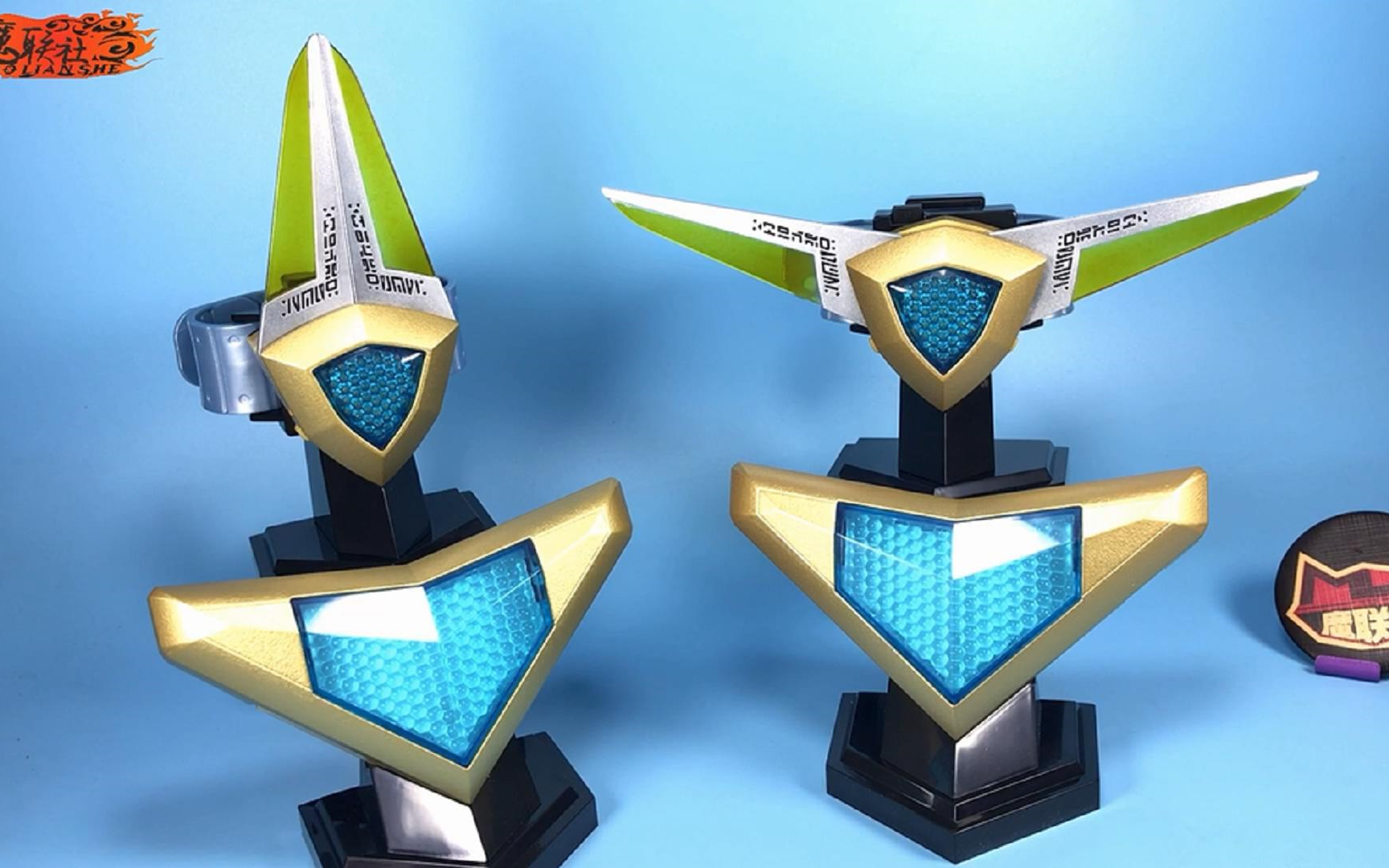 【猪猪上传】pb限定ur奥特复刻 盖亚阿古茹奥特曼变身器 蓝宝锥蓝宝镯