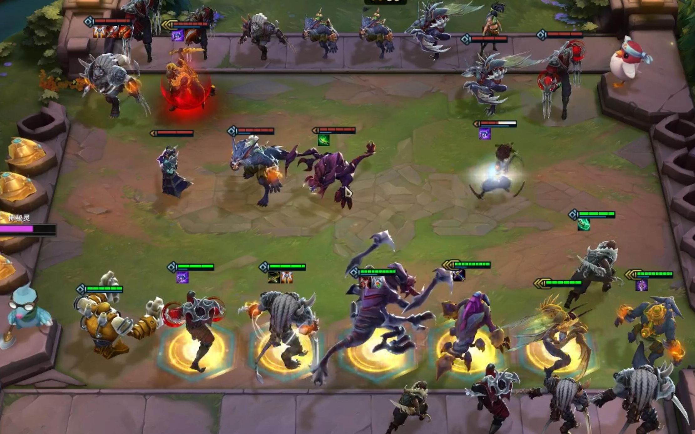 【云顶之弈】lol自走棋虚空斗刺阵容吃鸡,前期自然胡14连胜差点满血