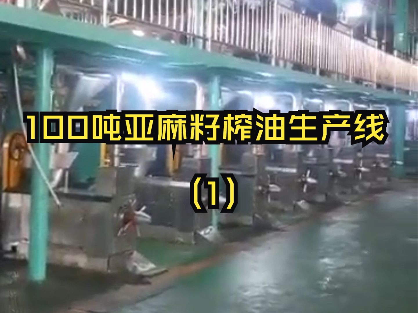 亚麻籽榨油设备厂家,宏德承建兰州100吨亚麻籽榨油项目现场实拍展示(1)哔哩哔哩bilibili