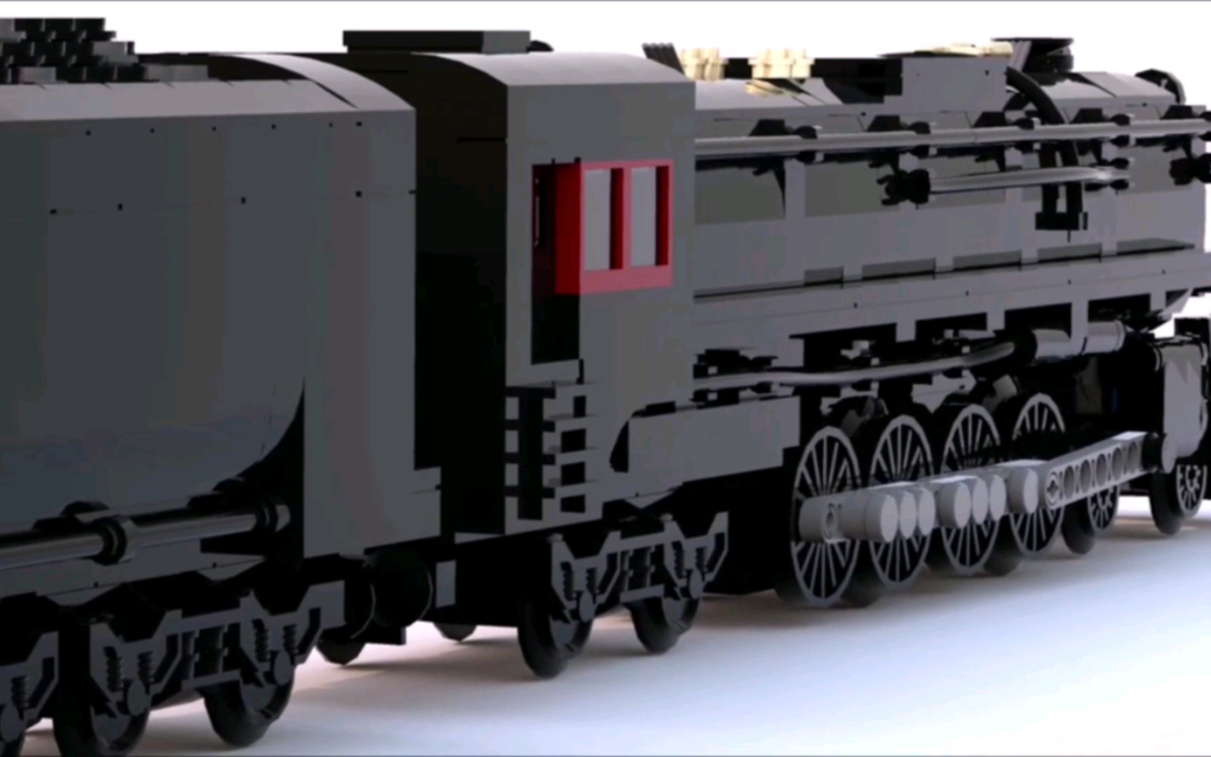 乐高蒸汽火车～美国密尔沃基铁路s3型蒸汽机车拼搭步骤(4-8-4)