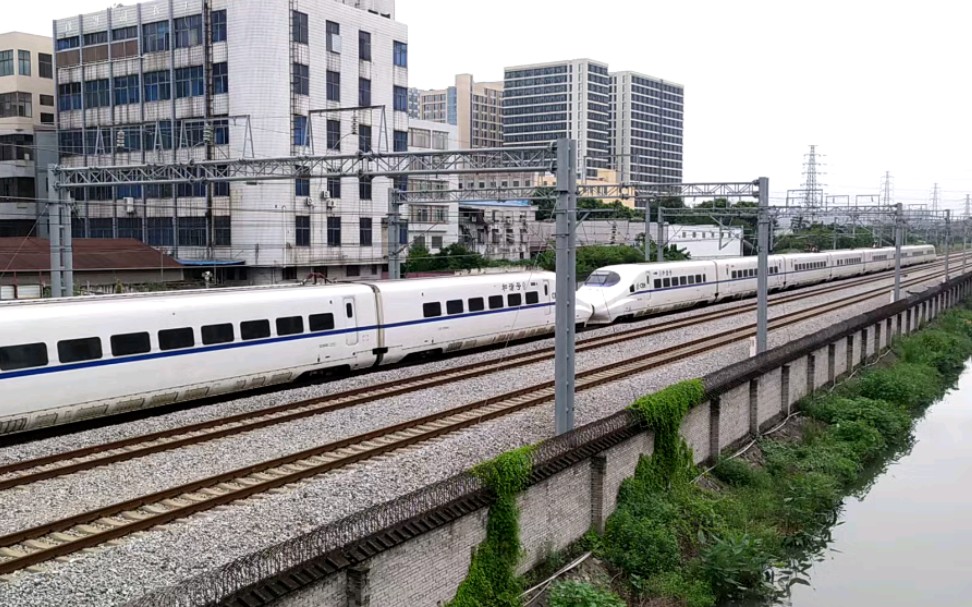 中国铁路d1878次广州南站重庆西站本务贵阳车辆段crh2a24902395盐步