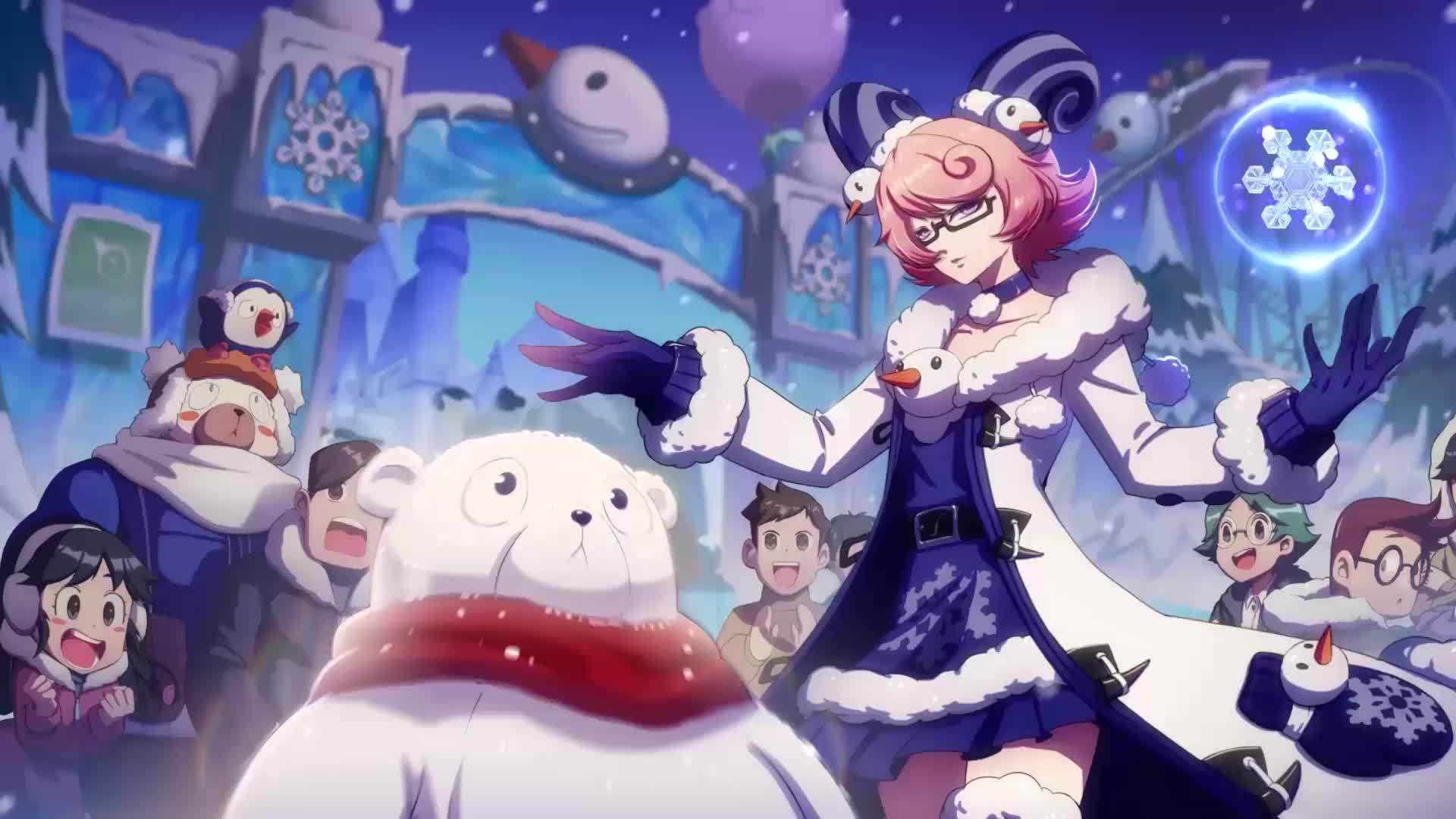 非人学园登录界面动画熊黑羊丽