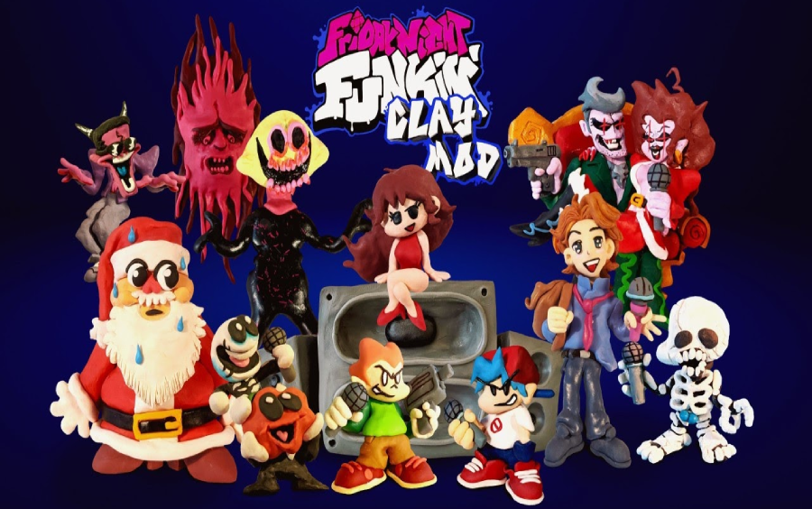 【我也不知道我第几个发的】fnf较优质换皮模组 clay mod(黏土模组)