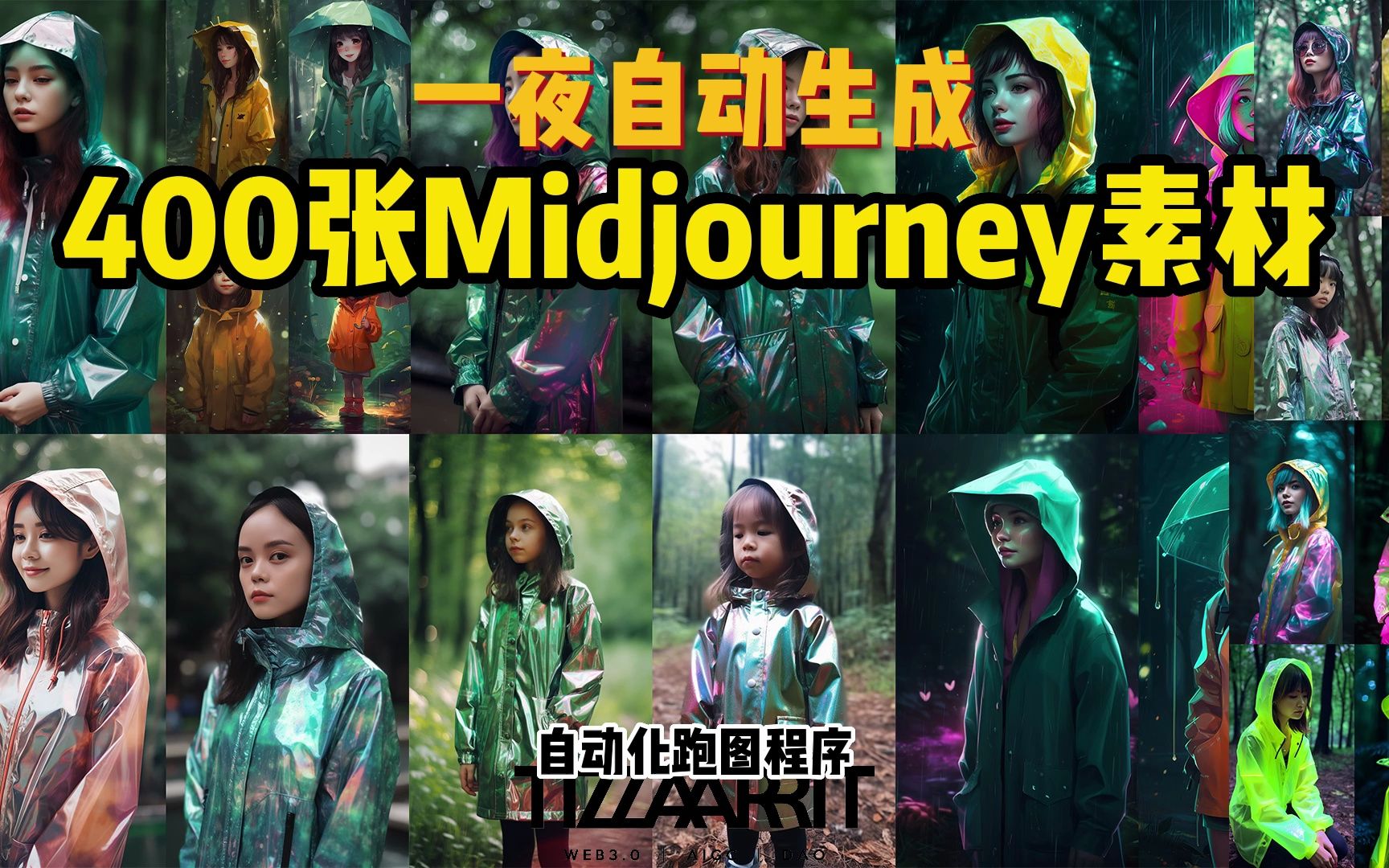 一夜自动生成400张midjourney素材图哔哩哔哩bilibili