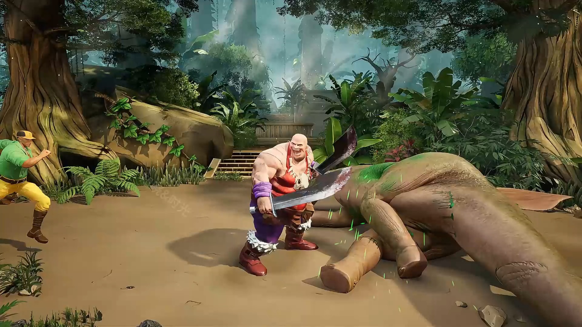 恐龙快打:用黄帽暴揍光头屠夫