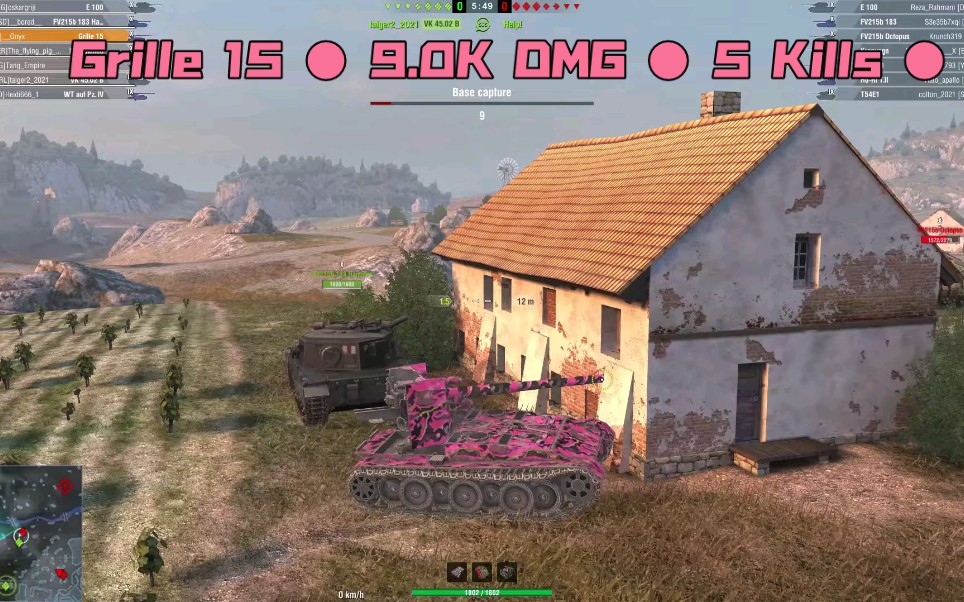 [wotb]grille 15 ● 9.0k dmg ● 5 kills ● world of tanks blitz