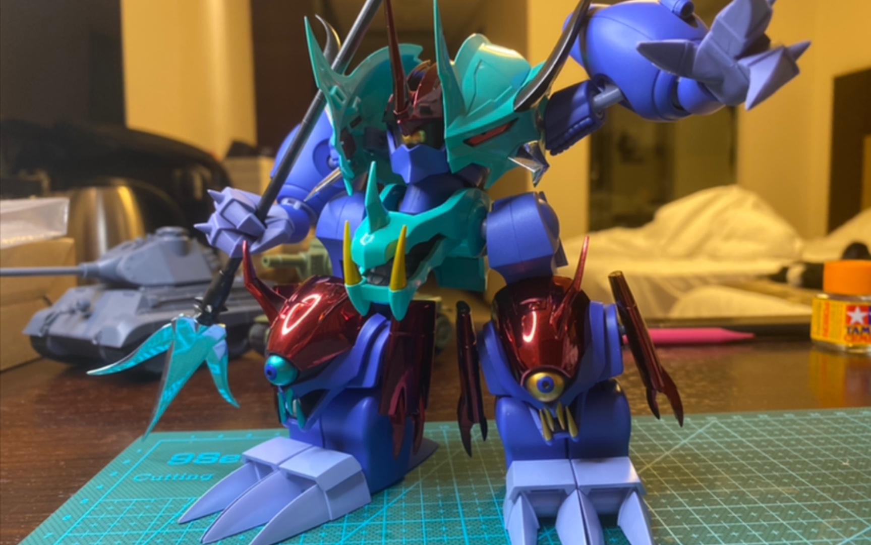 万代 robot魂 魔神英雄传 格他伊达 合体达 开盒