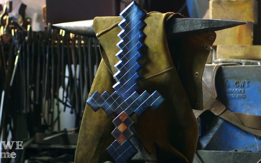 我的世界-钻石剑,制作全过程