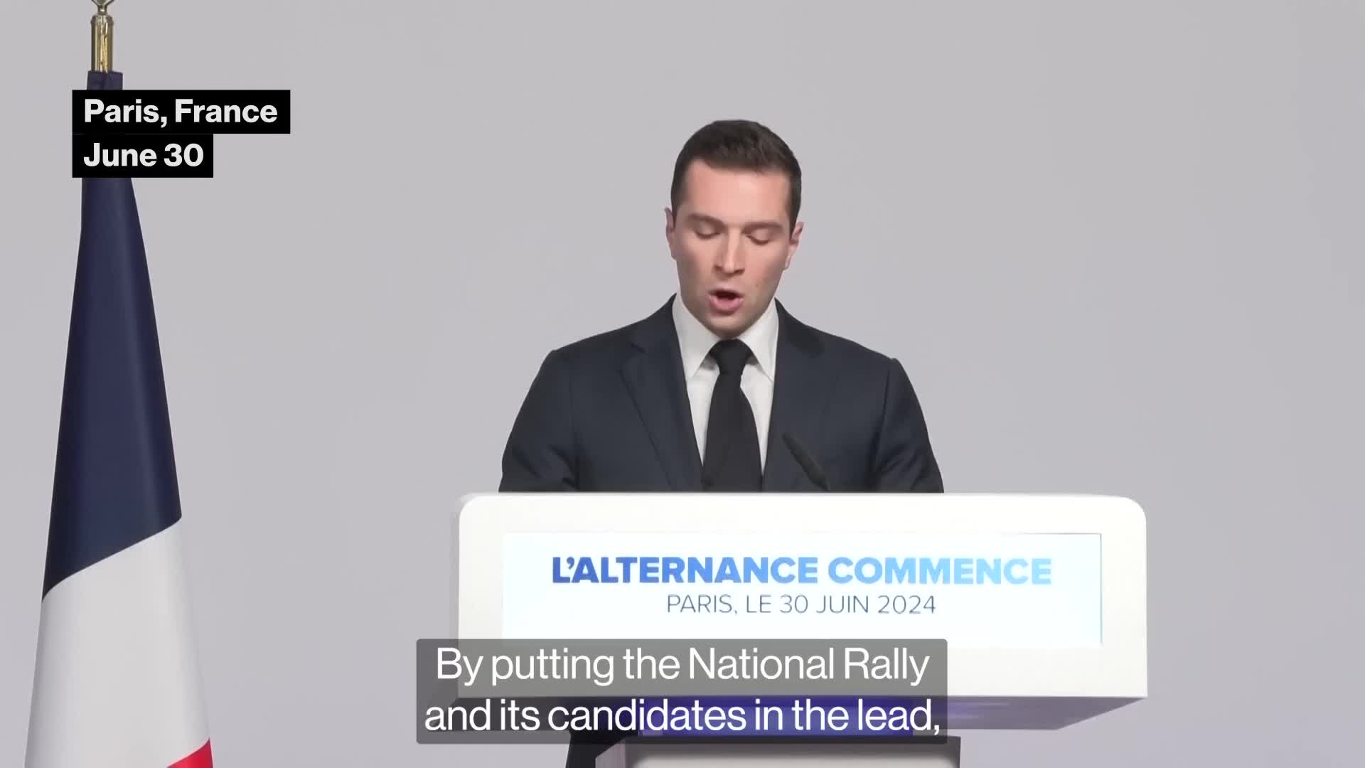 30-法国选举:乔丹·巴尔德拉称总统阵营"不再能够获胜"