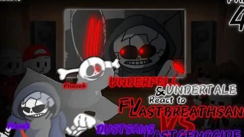 UNDERTALE & UNDERFELL REACT TO VHS!SANS VS WIKI!SANS (REQUEST