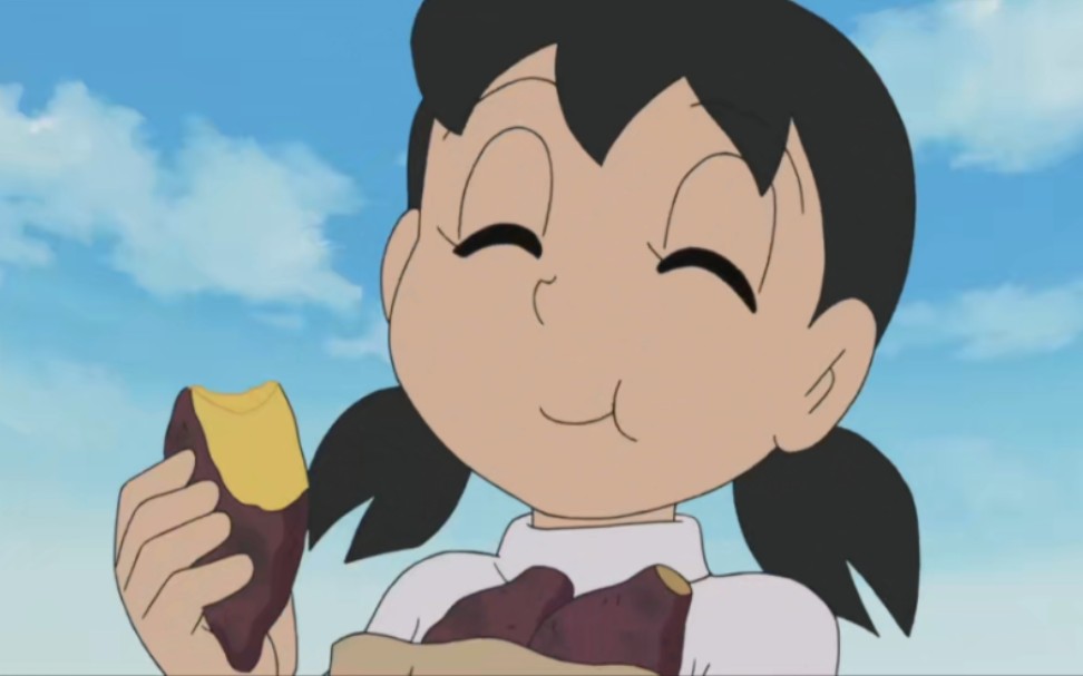 静香吃烤白薯的样子太可爱了