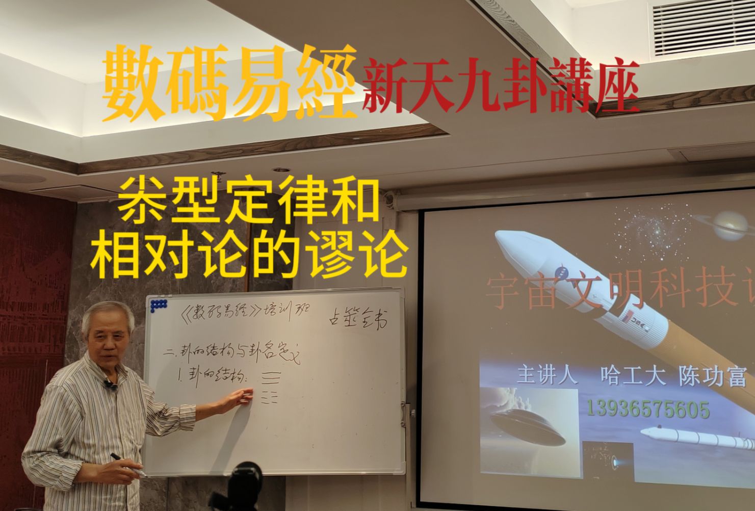 [图]哈工大陈功富教授宇宙知识讲座第二部分：尜型定律和相对论的谬论