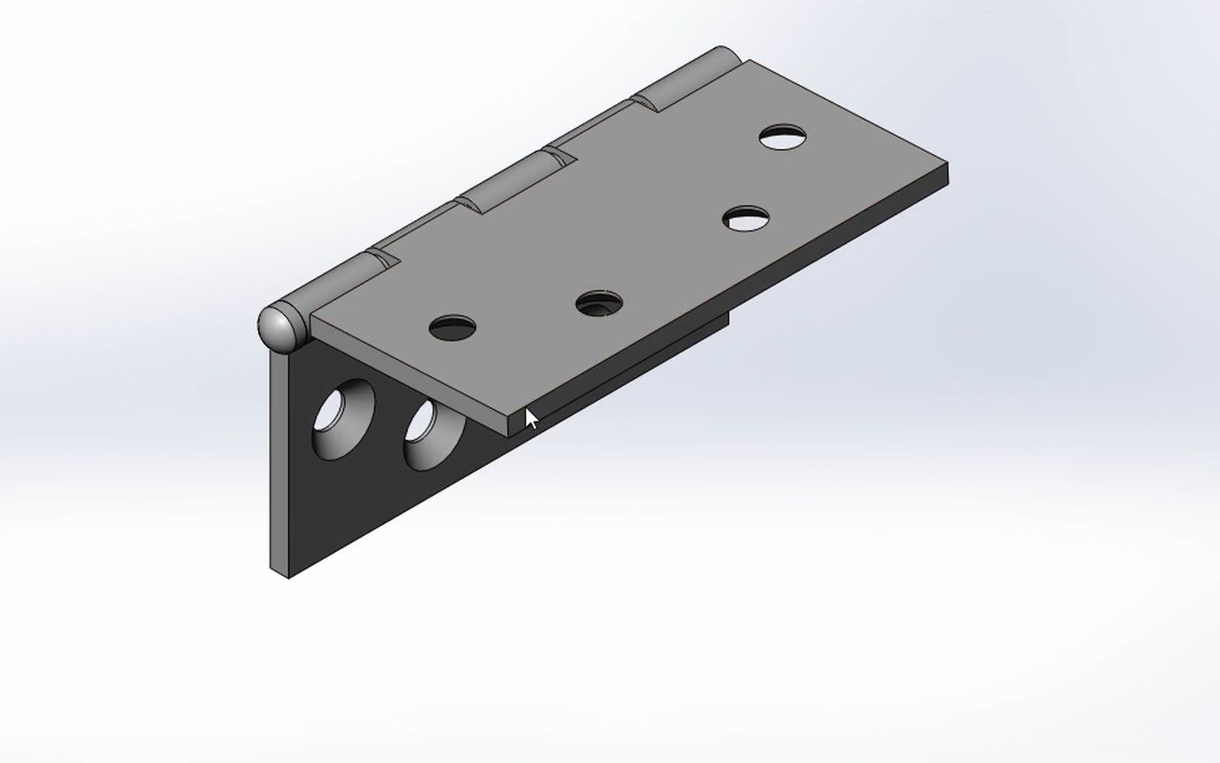 solidworks sw制作 合页/铰链 3d模型