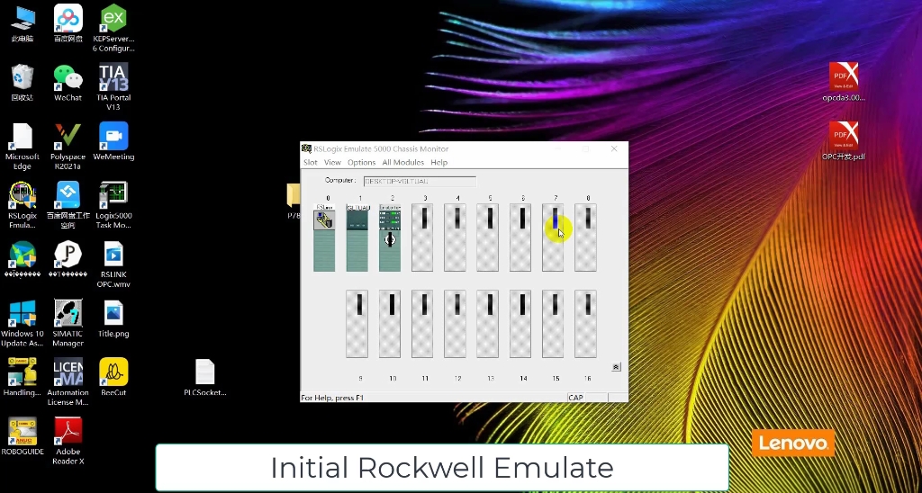 使用Rockwell PLC模拟器进行虚拟调试,自动从RSLink中读取数据进行网络发送,移动客户端联网进行数据监控哔哩哔哩bilibili