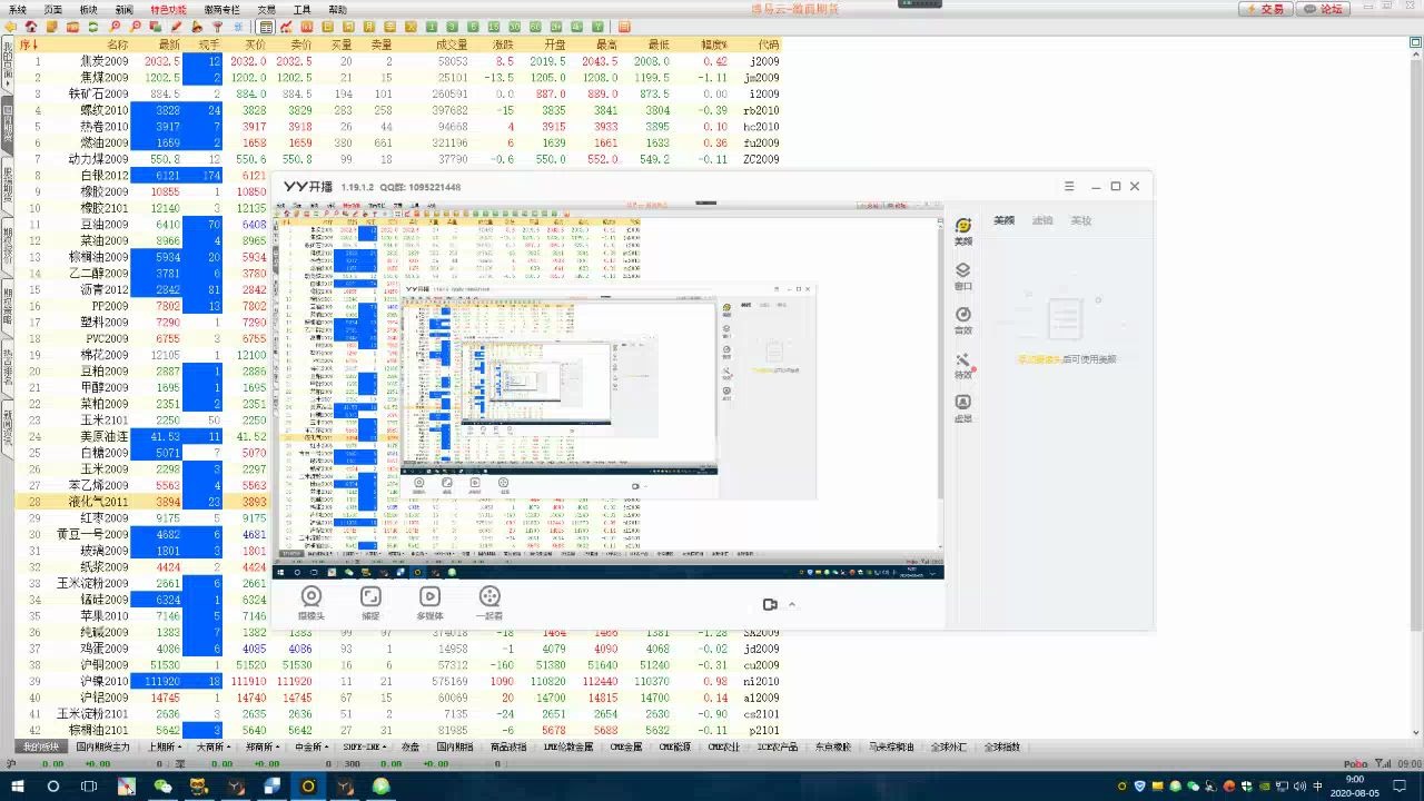 国内商品期货:20200805上午盘中语音直播行情分析哔哩哔哩bilibili