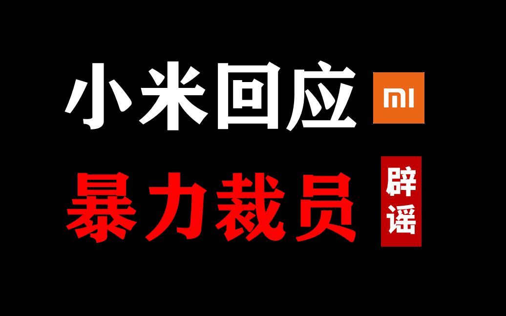 “网易暴力裁员 ＂“华为251””小米暴力裁员”我对这些事情的看法哔哩哔哩bilibili