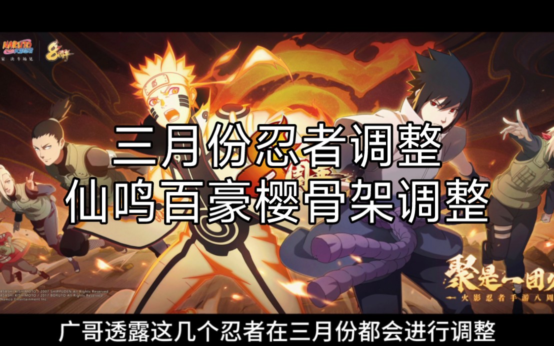 三月份忍者调整,骨架百豪樱仙鸣九喇嘛鸣人调整-火影隔壁村大聪明-火影隔壁村大聪明-哔哩哔哩视频