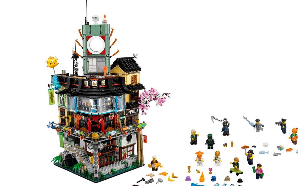 乐高lego70620幻影忍者大电影幻影忍者城拼搭搬砖视频