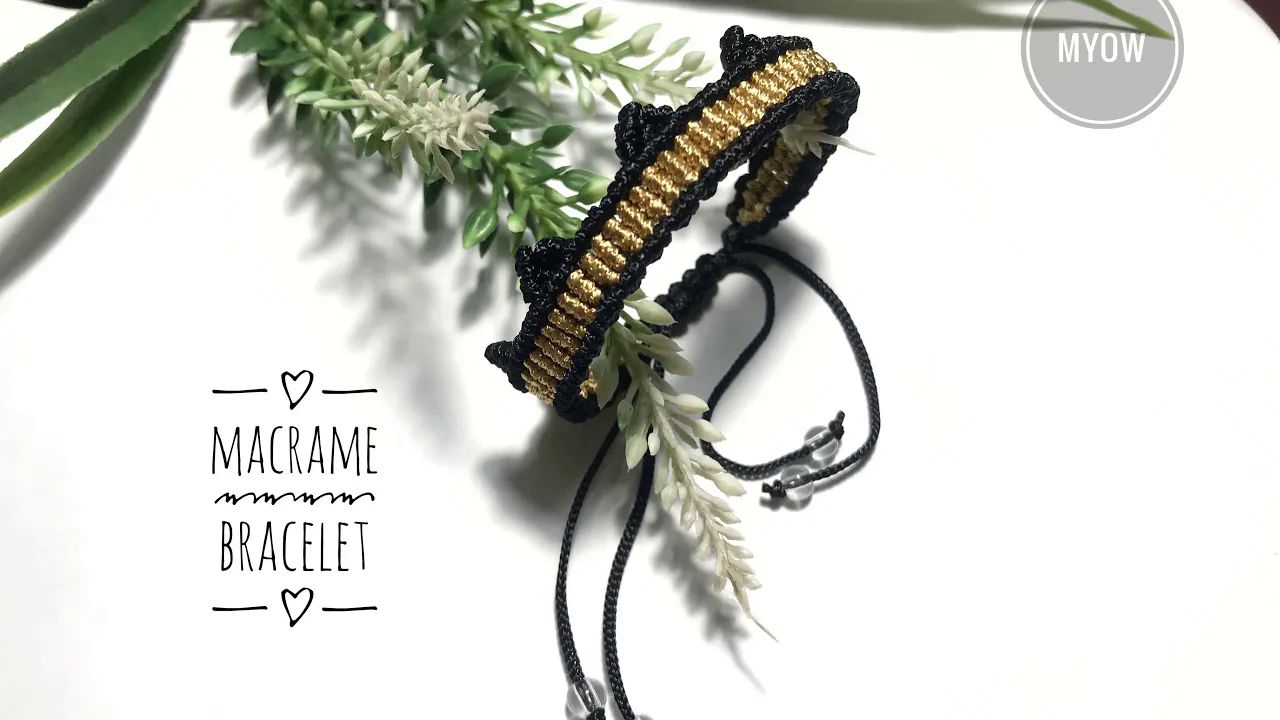 【myow handmade】绳编手链制作教程 编号363