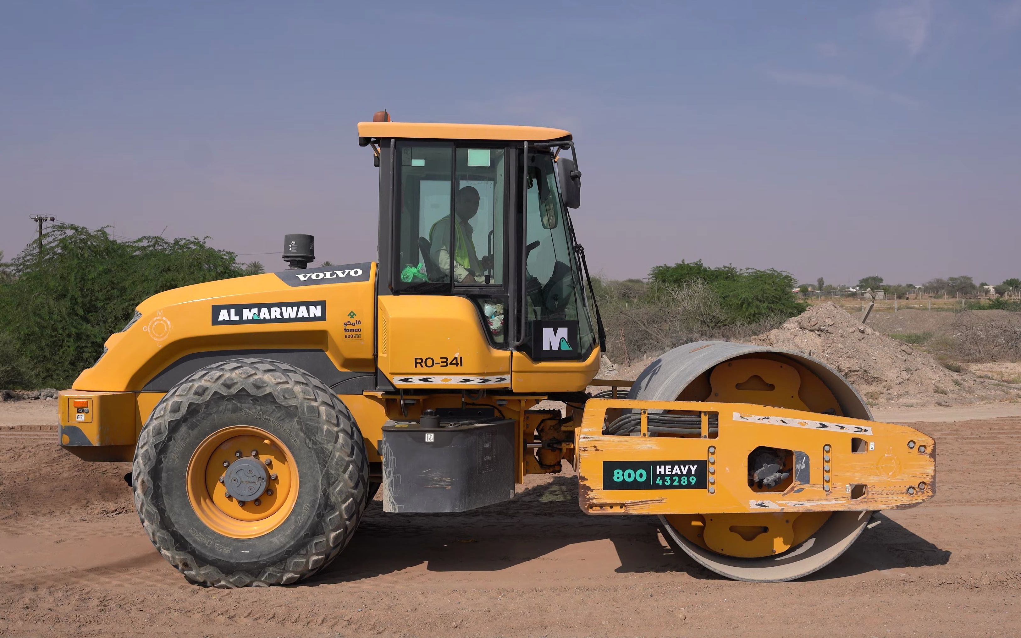 沃尔沃sd110b压路机操作展示4k