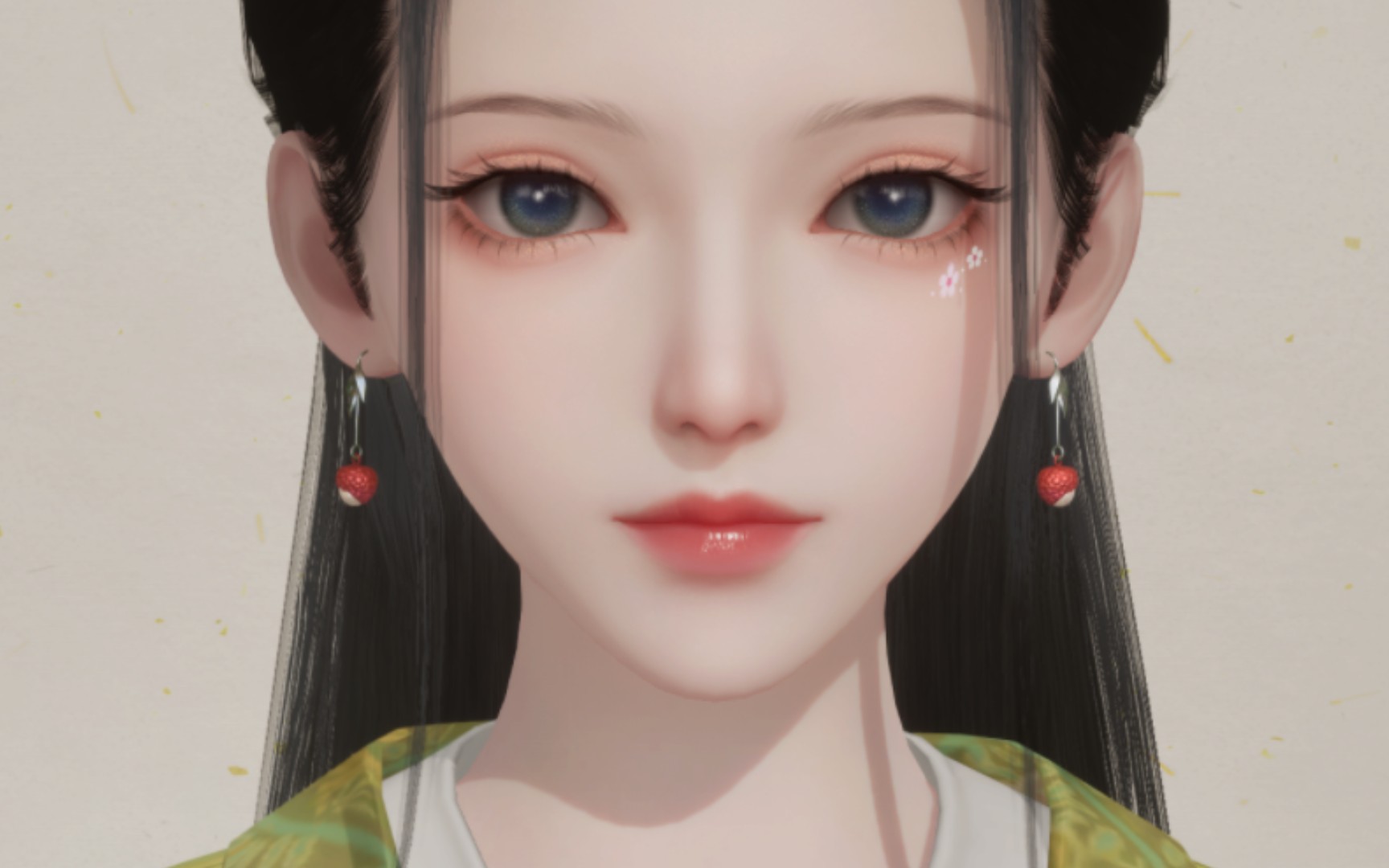 网易射雕成女无偿捏脸分享‖遇见她如春水映梨花