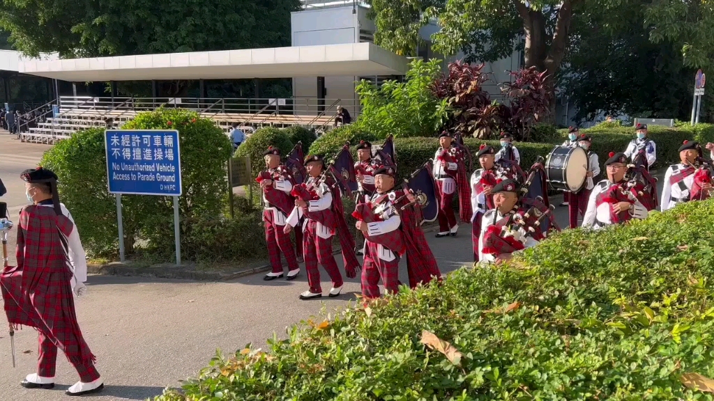 [图]强军战歌！！！香港警察风笛队！洋为中用极具特色！