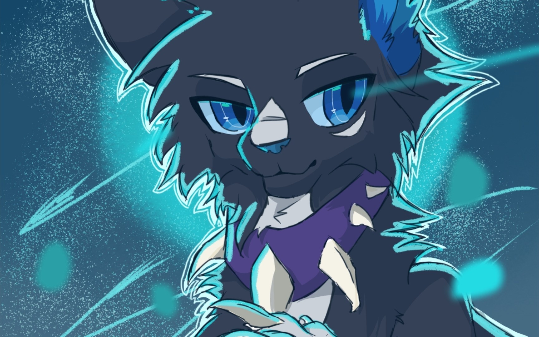 【猫武士/绘画过程】长鞭