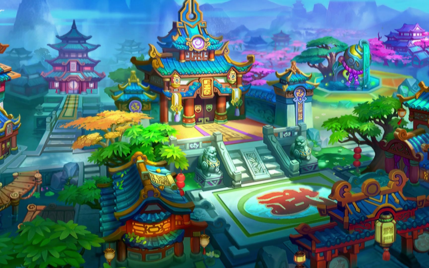 复古武侠江湖风景