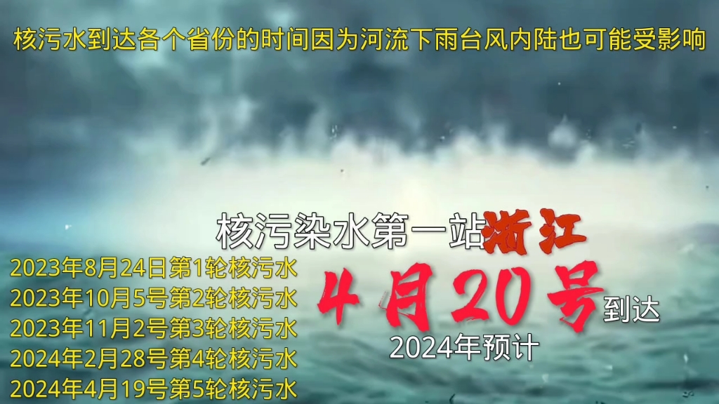 [图]2024年核污水到达各个省份的时间倒计时