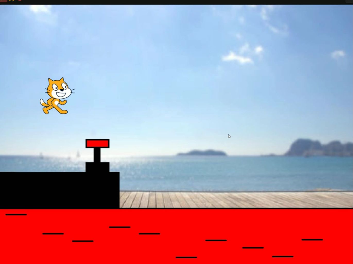 用scratch还原一个简单的地铁跑酷