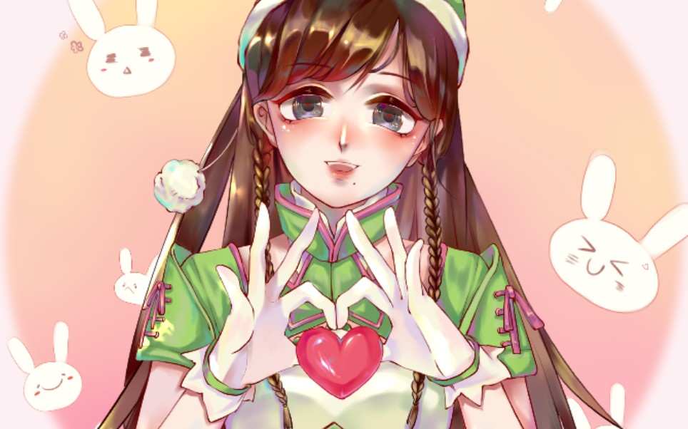 舞法天女法苏春宝板绘快来看这里有一只春宝