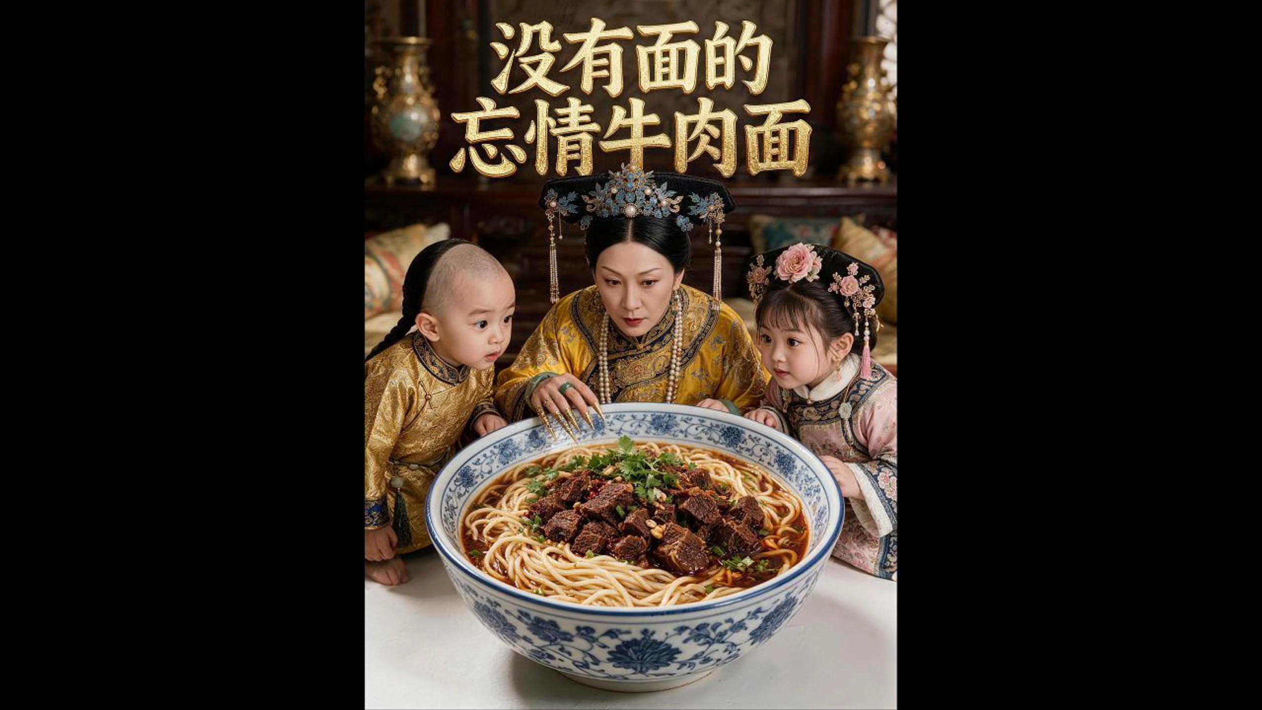 沉浸式体验清朝御厨制作没有面的忘情牛肉面!【AI全民制作人】
