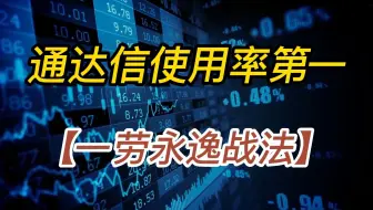 通达信【一劳永逸战法】——全网排名使用率第一的指标，免费领取测试！仅限前10名！
