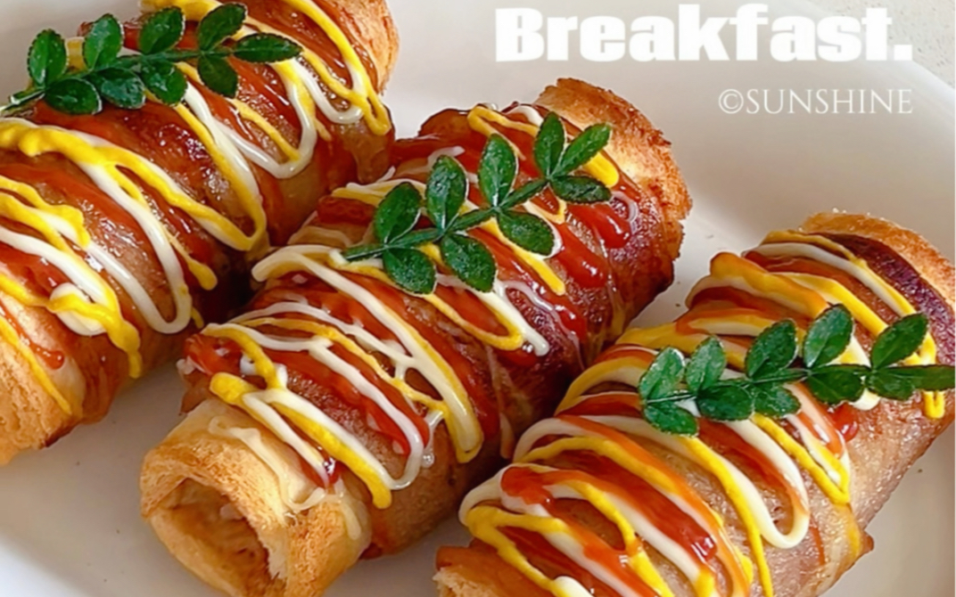 能量早餐98培根吐司卷07巨巨巨满足