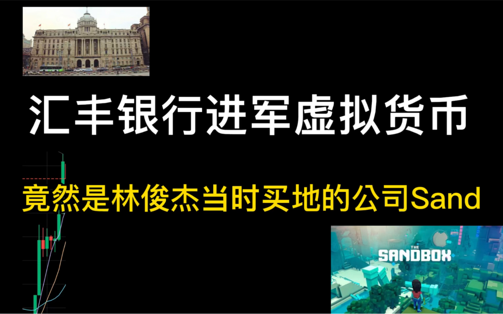 汇丰银行投资虚拟货币!SAND币!当初林俊杰也是在它这买币!能否布局?!哔哩哔哩bilibili