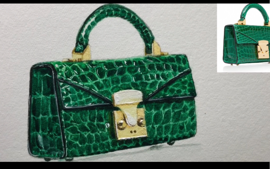 时尚插画|单品包包绘画