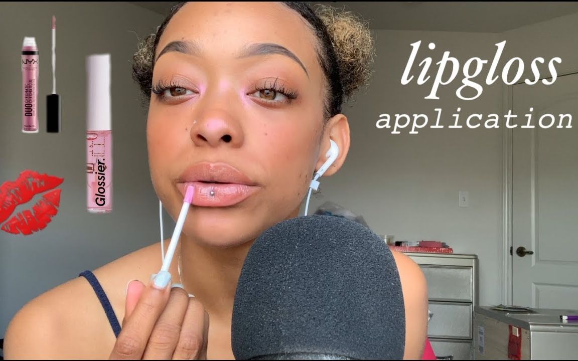 asmr授权字幕柴娜小姐姐帮你涂唇彩试色