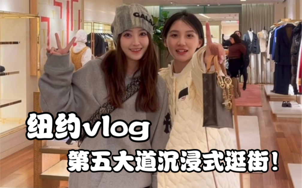 纽约vlog|第五大道沉浸式购物它来啦!哔哩哔哩bilibili