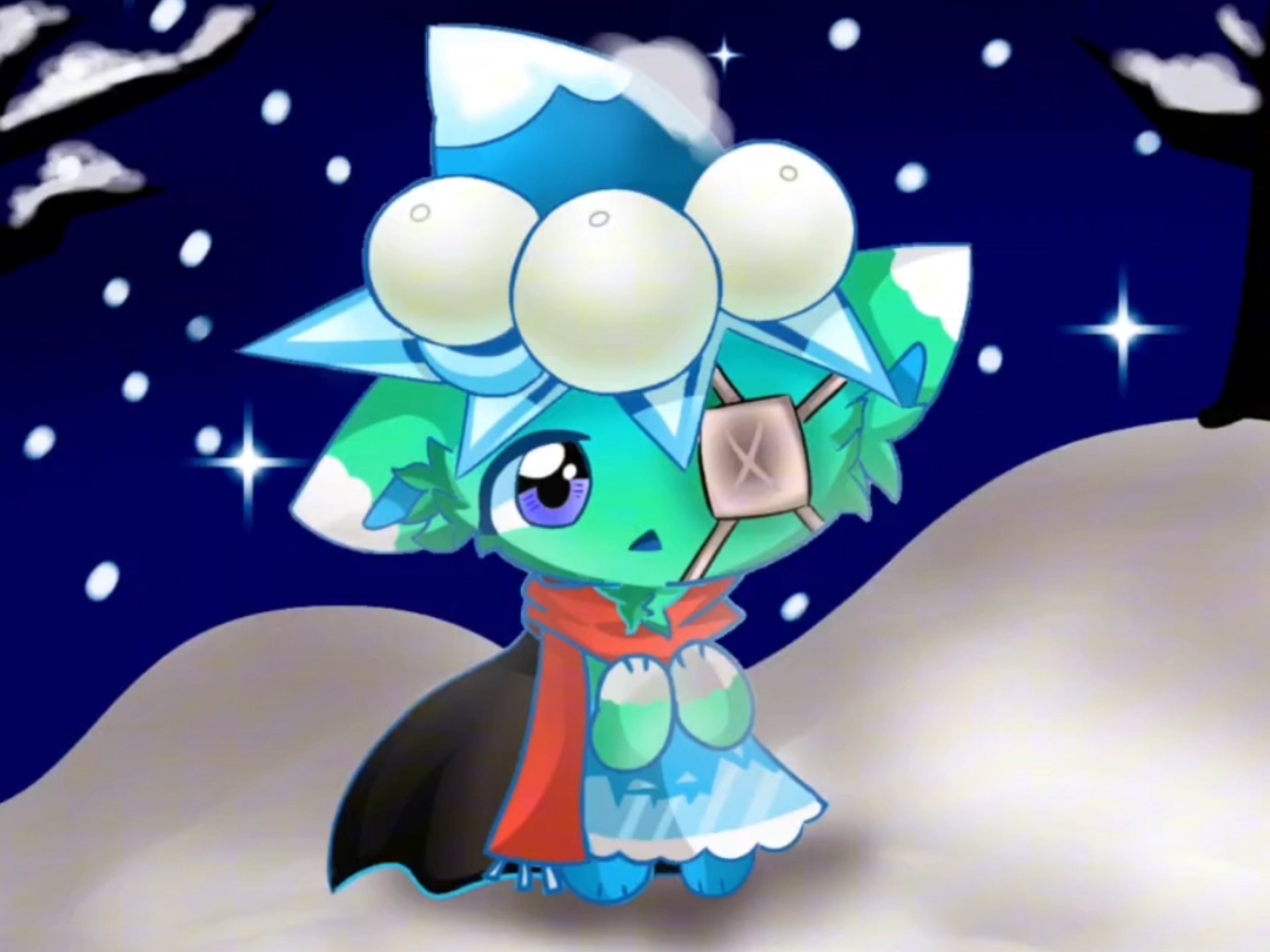 【植物大战僵尸2/指绘/槲寄冰仙子】狼仔冰仙子~uwu