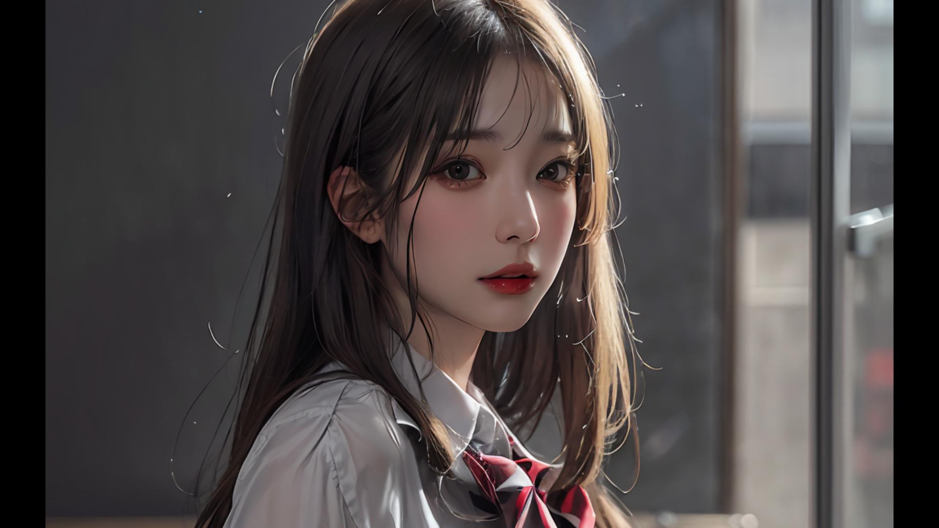 收到一条ai制服小姐姐的问候