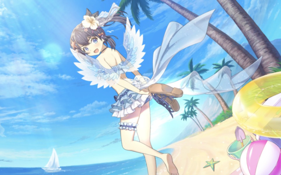 少女平和日服yggdraresonance夏日泳装限定池