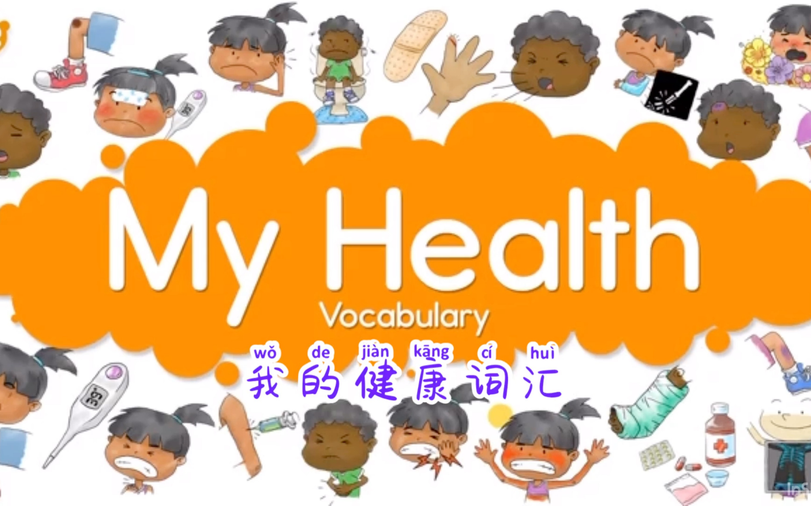 英语词汇拓展幼儿英语启蒙健康相关词汇myhealth