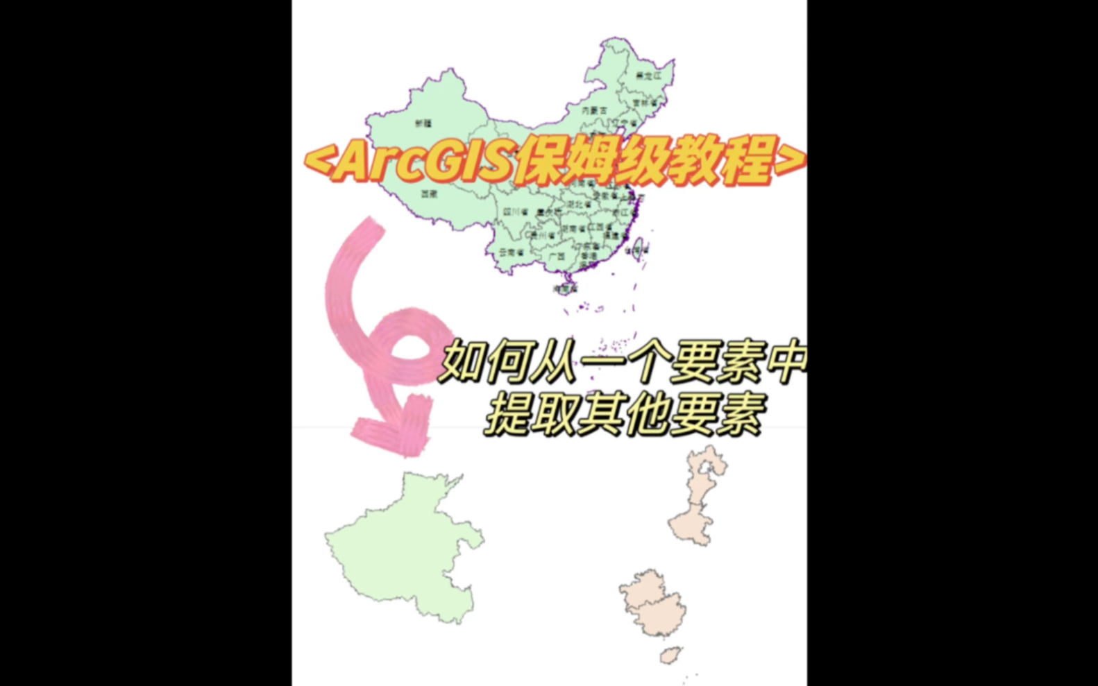 ArcGIS保姆级教程4|如何从一个要素中提取其他要素哔哩哔哩bilibili