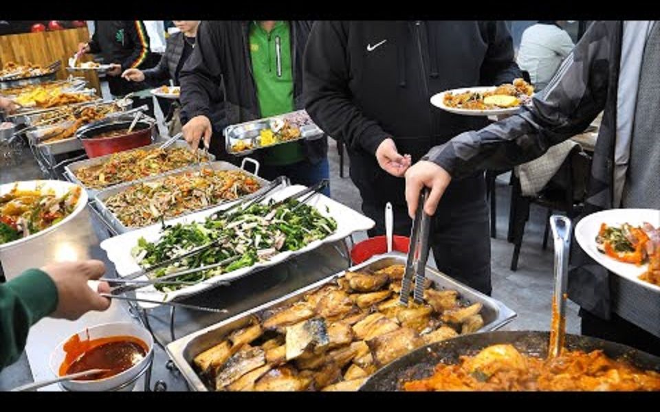 【韩国美食】大邱很火的韩食自助餐,性价比极高的自助餐哔哩哔哩bilibili