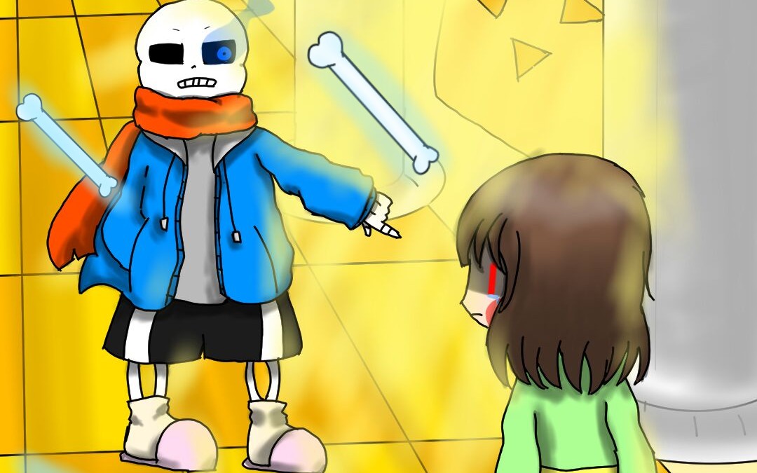 undertale审判长廊的两个人