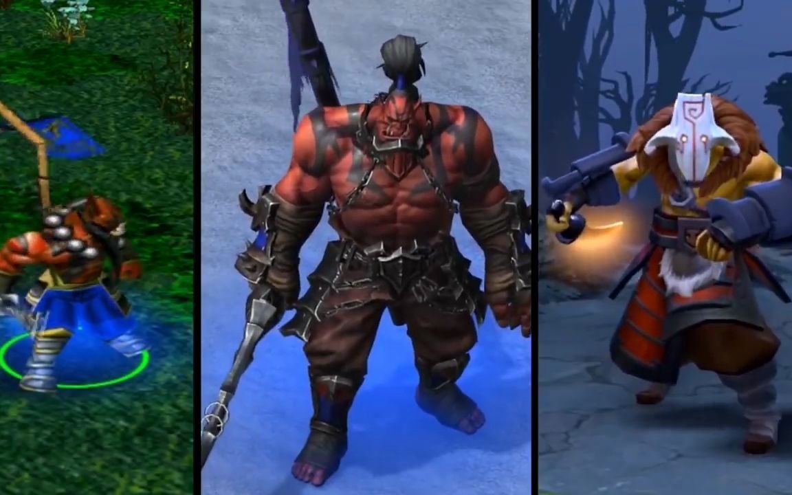 [图]DOTA、魔兽争霸3:重制版、DOTA2英雄模型对比，你更喜欢哪一个？