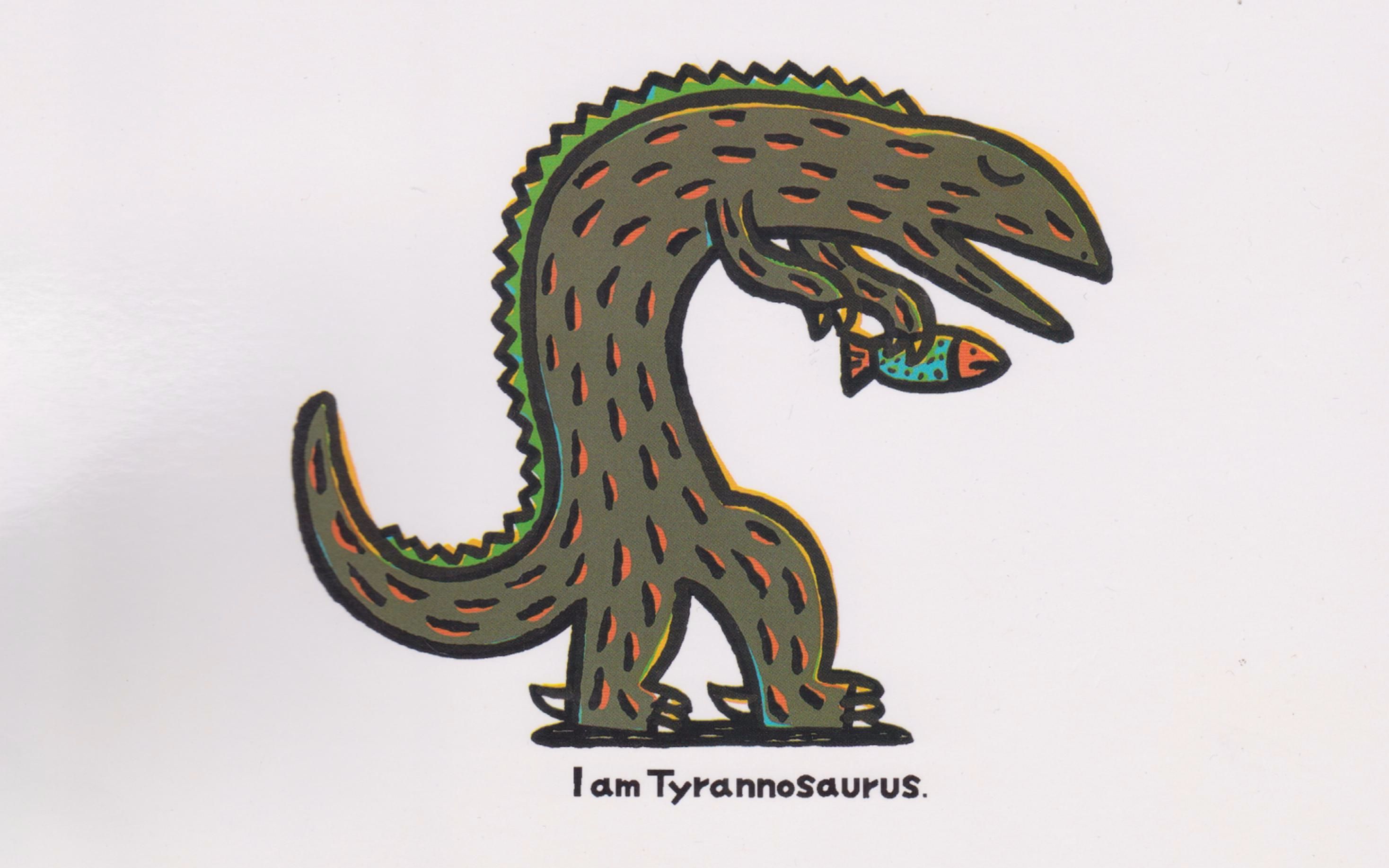 [图]善良勇敢的小翼龙救了霸王龙-宫西达也《我是霸王龙》（I am Tyrannosaurus）