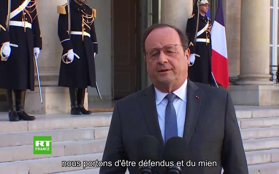 法国前任总统奥朗德在跟马克龙会谈后的采访