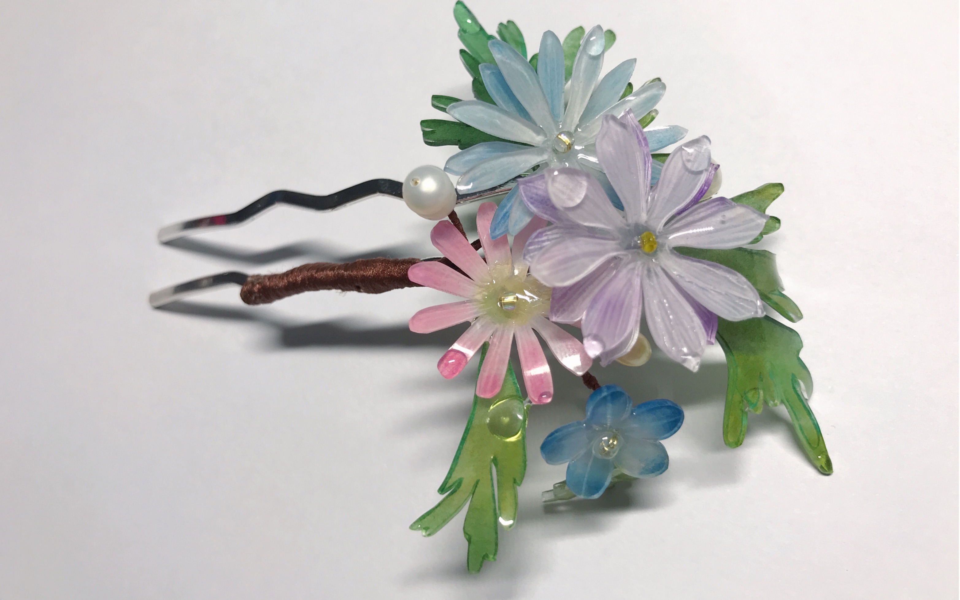 热缩发簪,热缩花!